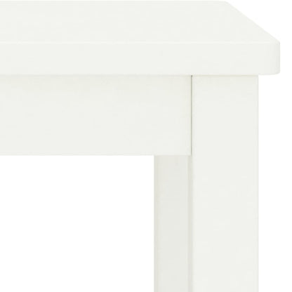 Table de chevet blanc 35x30x47 cm bois de pin massif