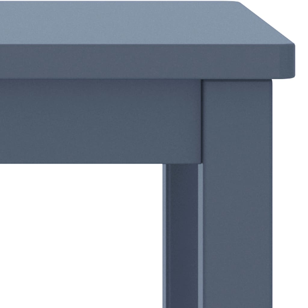 Table de chevet gris clair 35x30x47 cm bois de pin massif