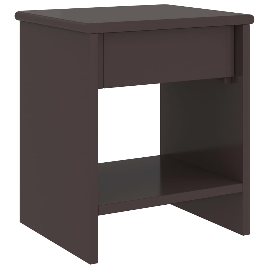 Table de chevet Marron foncé 35x30x40 cm Bois de pin massif