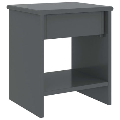 Table de chevet Gris foncé 35x30x40 cm Bois de pin massif