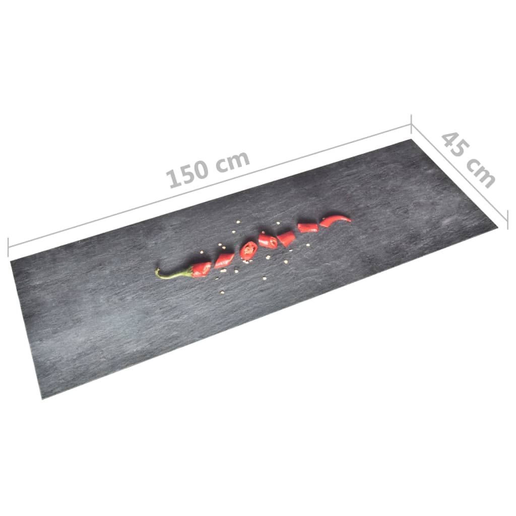 Tapis de sol de cuisine lavable Poivre 45x150 cm