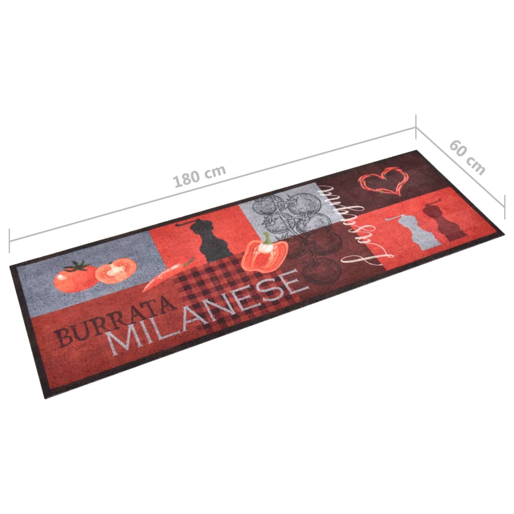 Tapis de cuisine lavable Tomates 60x180 cm