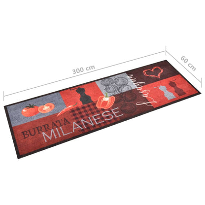 Tapis de cuisine lavable Tomates 60x300 cm