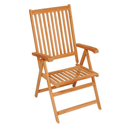 Chaises de jardin lot de 2 et coussins crème Bois teck massif