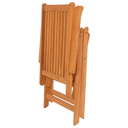 Chaises de jardin lot de 2 et coussins vert Bois de teck massif