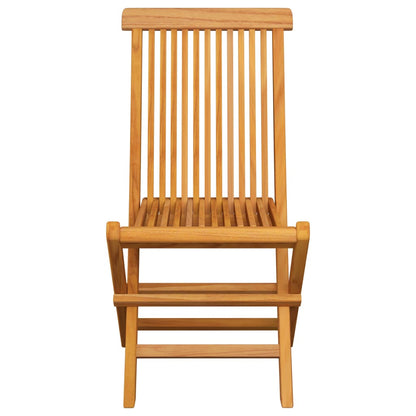 Chaises de jardin et coussins crème lot de 4 Bois teck massif