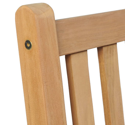 Chaises de jardin lot de 2 et coussins noir Bois de teck massif