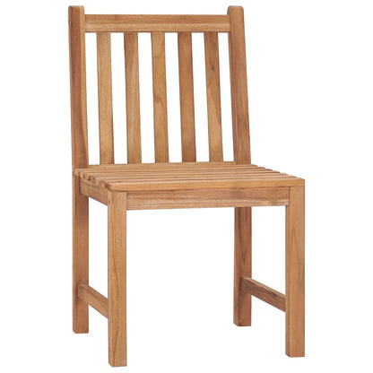 Chaises de jardin lot de 2 avec coussins Bois de teck massif