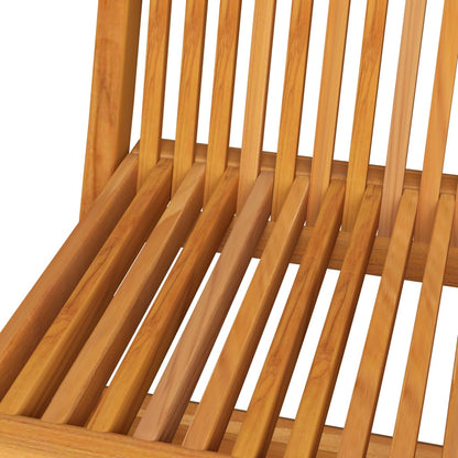 Chaises de jardin et coussins crème lot de 6 Bois teck massif