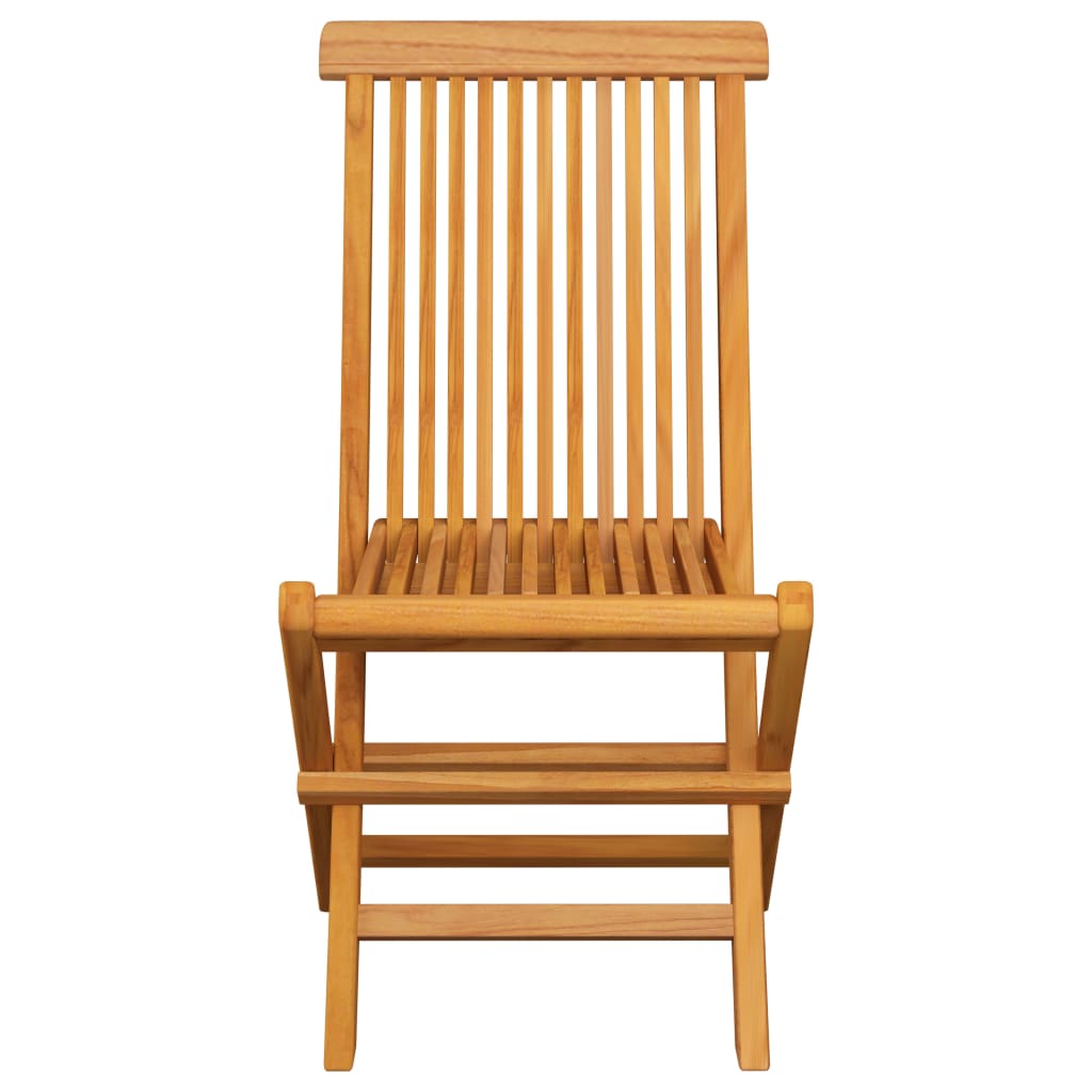 Chaises de jardin et coussins beige lot de 6 Bois teck massif