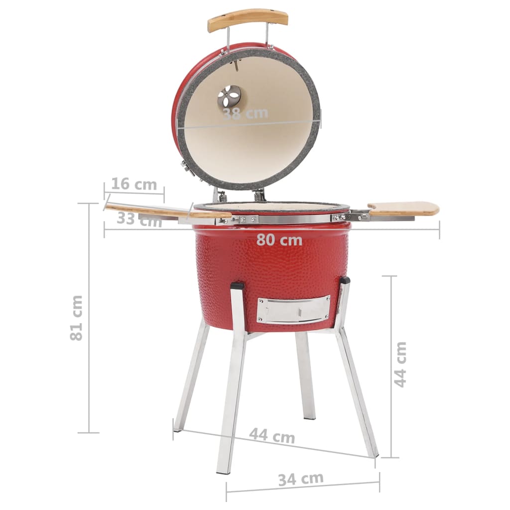 Barbecue à fumoir Kamado Céramique 81 cm