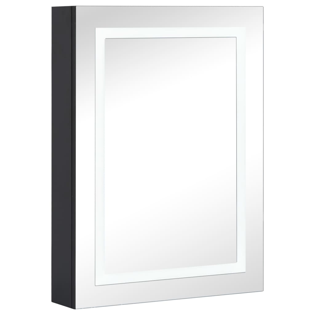 Armoire de salle de bain à miroir LED 50x13x70 cm