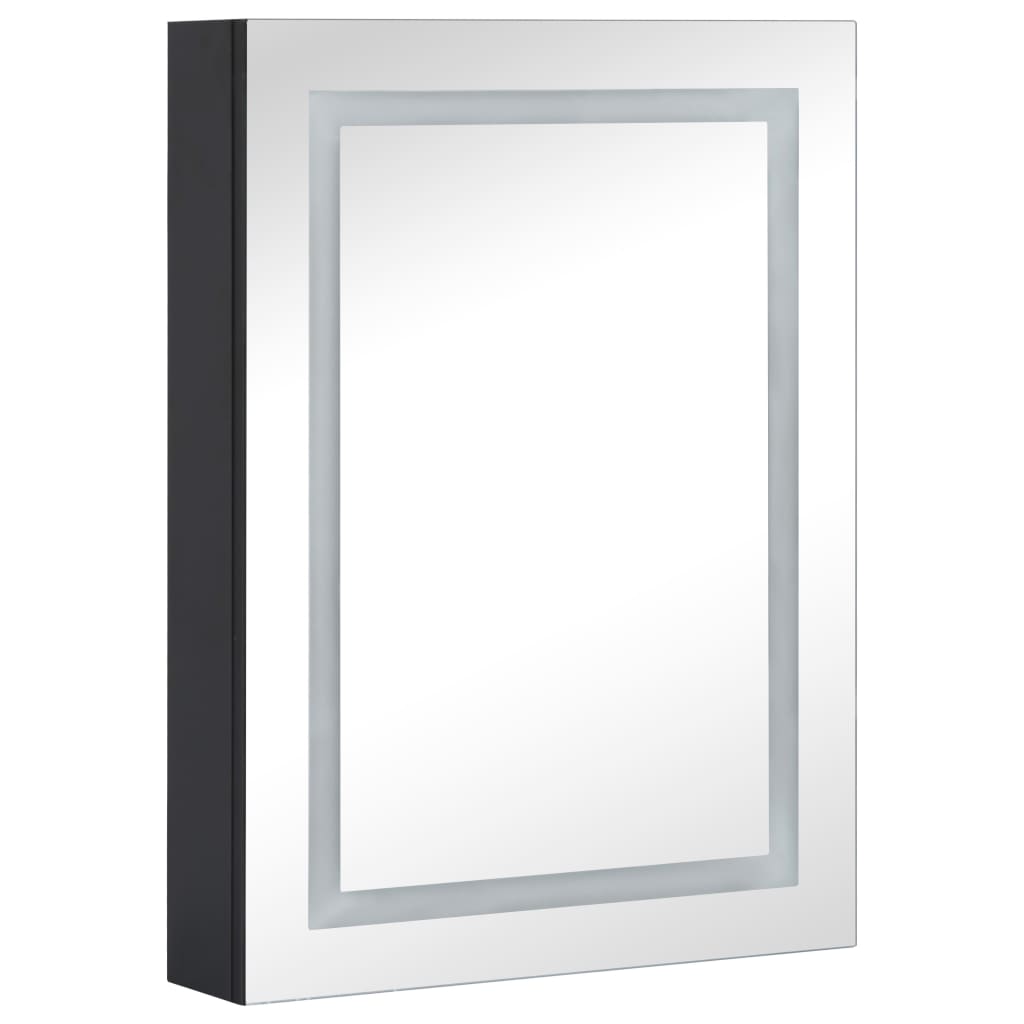 Armoire de salle de bain à miroir LED 50x13x70 cm