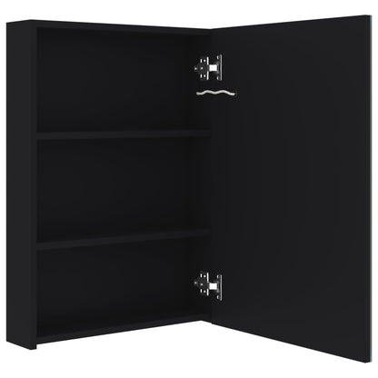 Armoire de salle de bain à miroir LED 50x13x70 cm