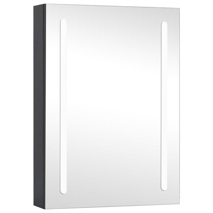 Armoire de salle de bain à miroir LED 50x13x70 cm