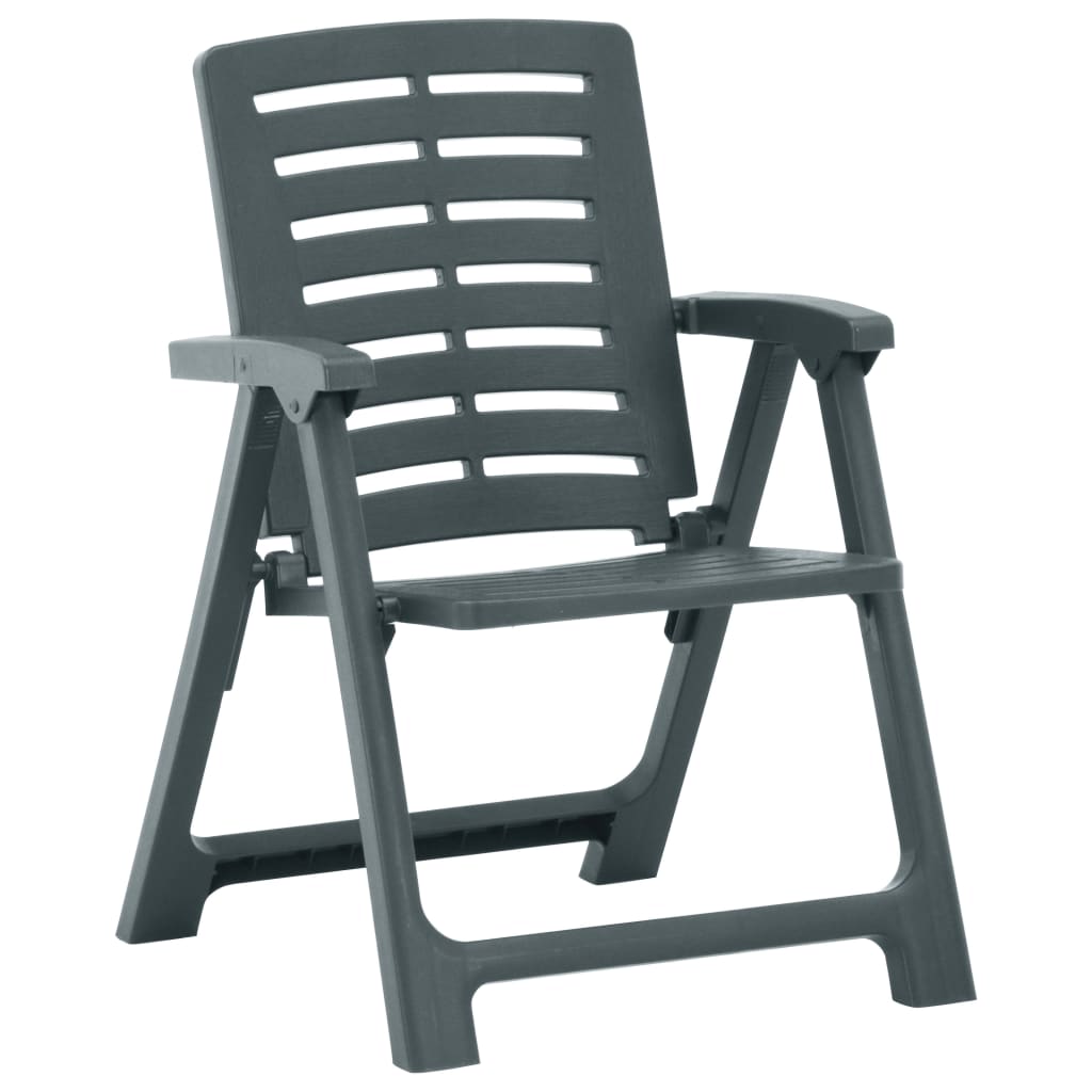 Chaises de jardin lot de 2 Plastique Vert