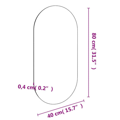 Miroir 80x40 cm Verre
