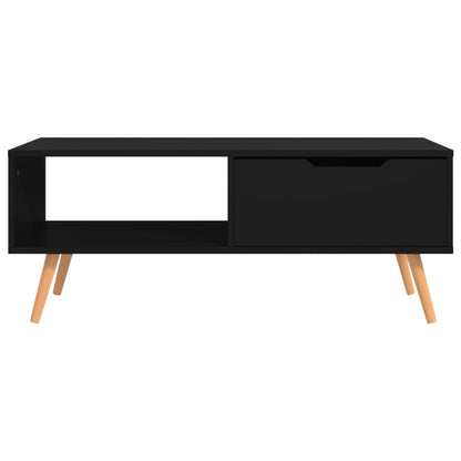 Table basse Noir 100x49,5x43 cm Bois d'ingénierie