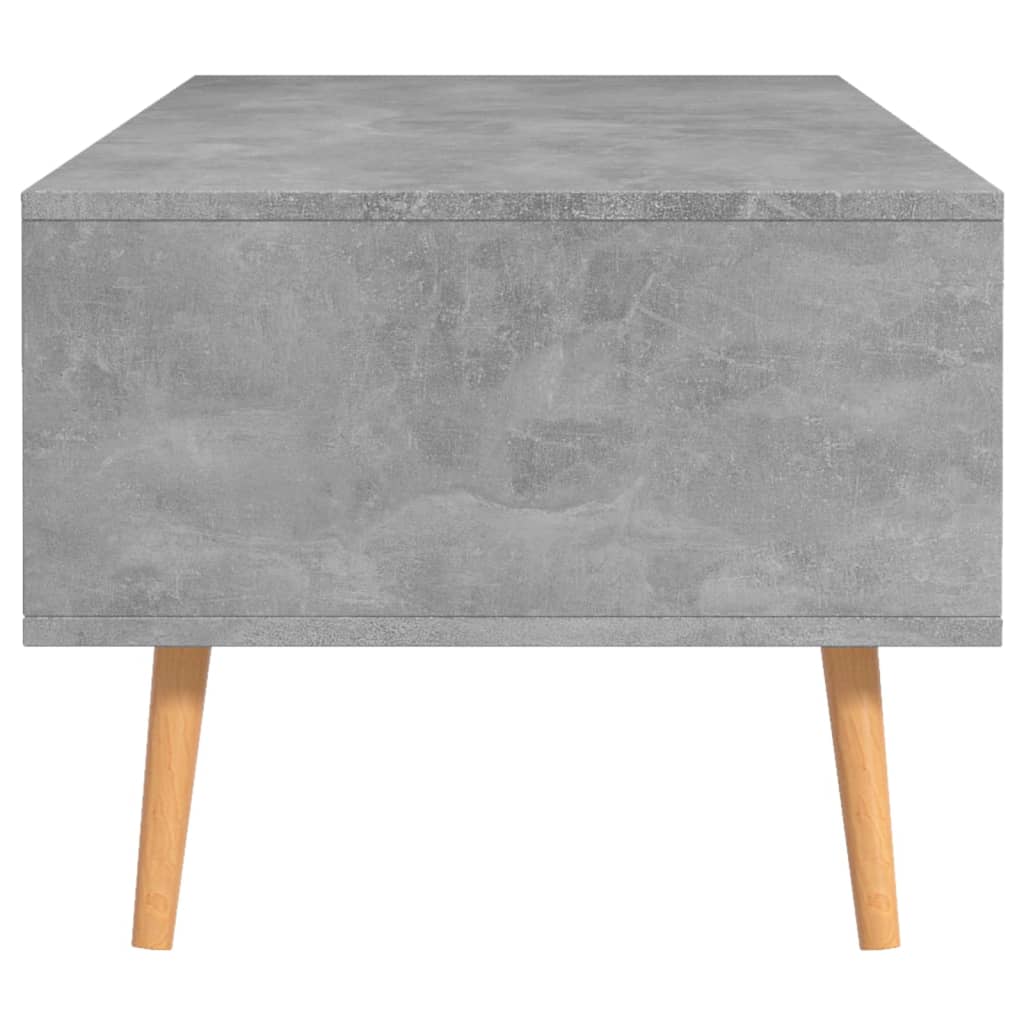 Table basse Gris béton 100x49,5x43 cm Bois d'ingénierie