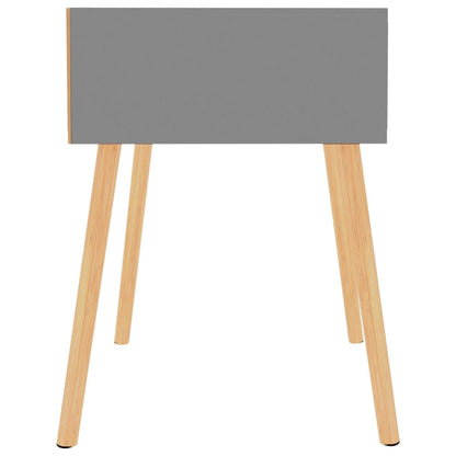 Tables de chevet 2 pcs Gris 40x40x56 cm Bois d'ingénierie