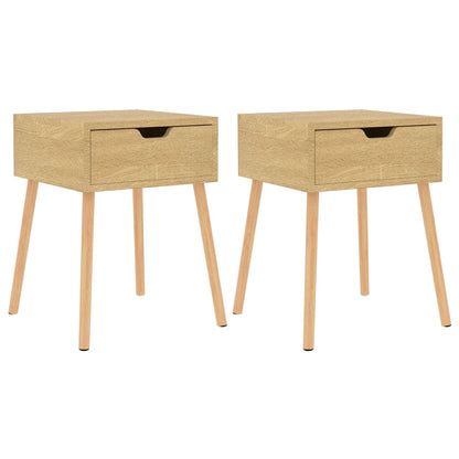 Tables de chevet 2 pcs Chêne sonoma 40x40x56 cm Bois ingénierie