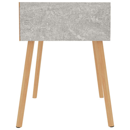 Table de chevet Gris béton 40x40x56 cm Bois d'ingénierie