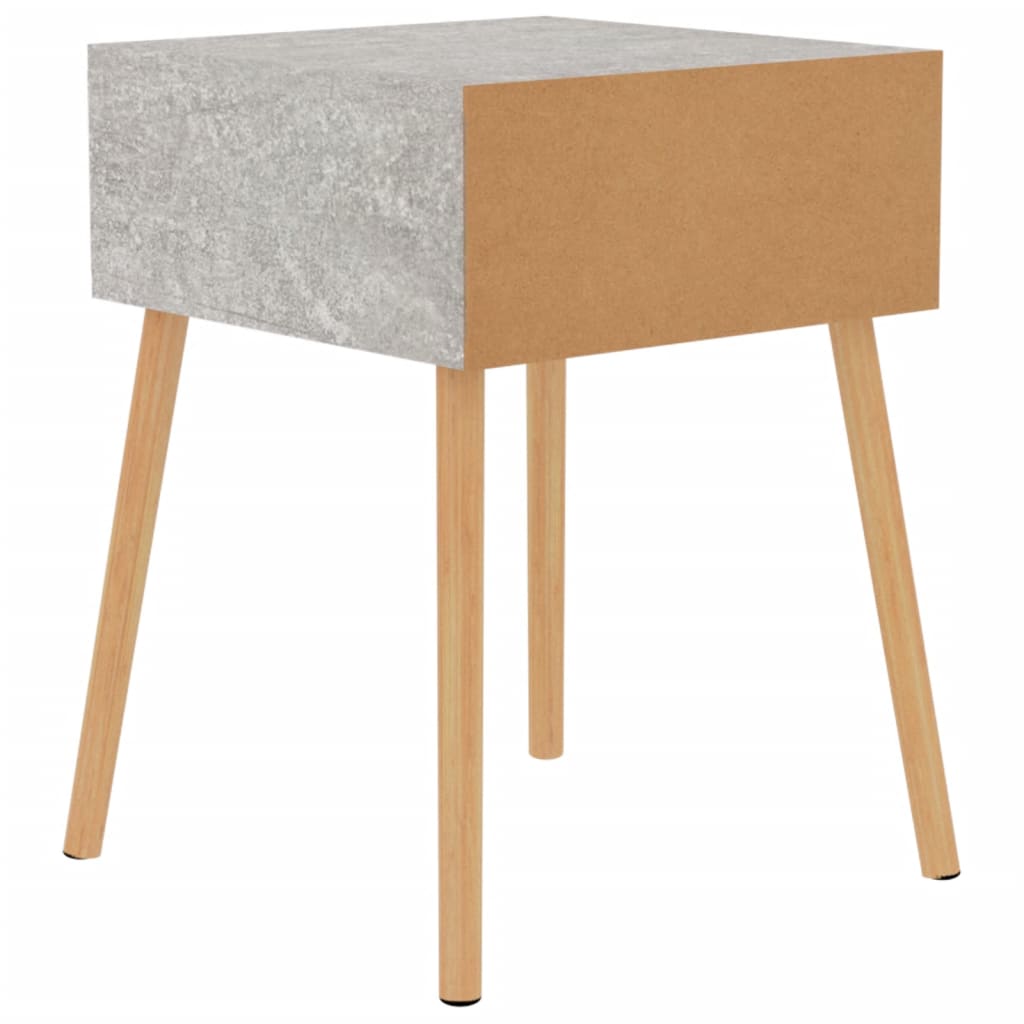 Tables de chevet 2 pcs Gris béton 40x40x56 cm Bois d'ingénierie