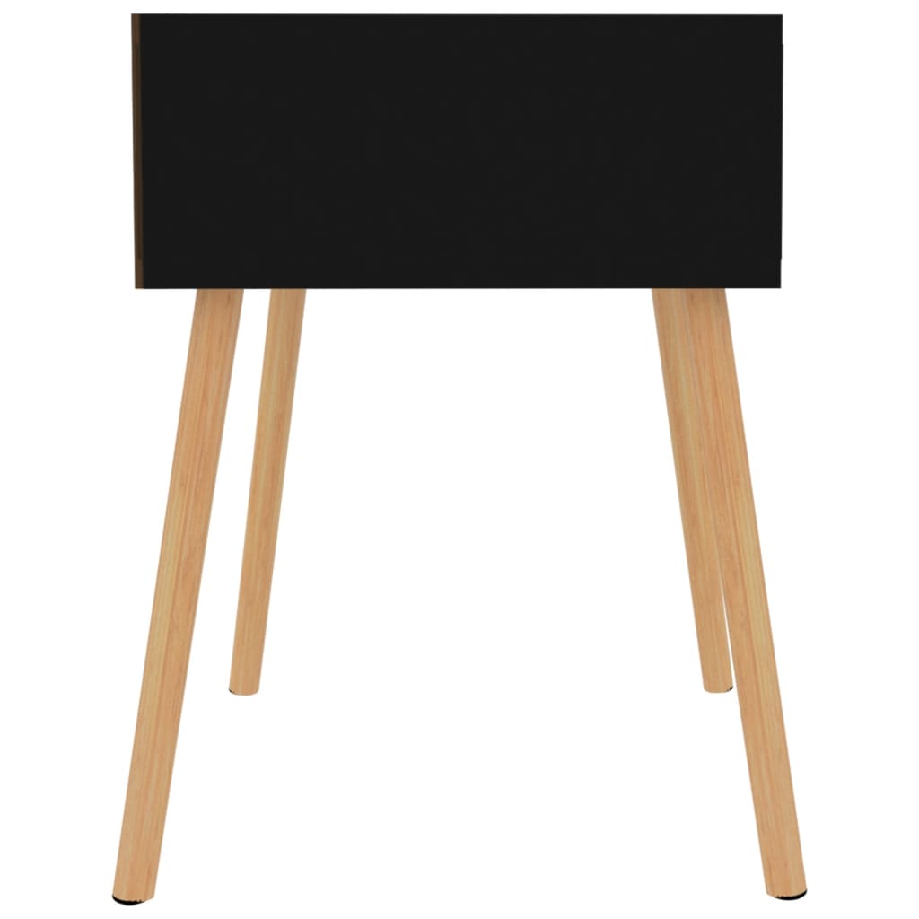 Table de chevet Noir brillant 40x40x56 cm Bois d'ingénierie