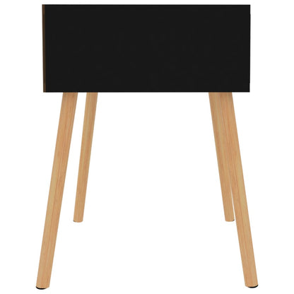 Table de chevet Noir brillant 40x40x56 cm Bois d'ingénierie