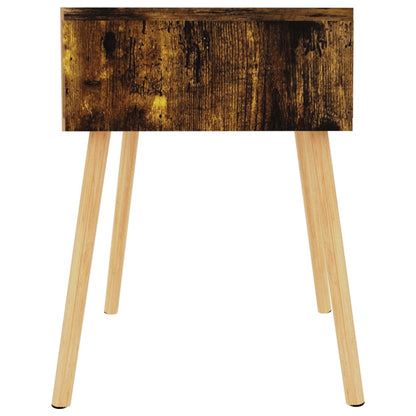 Table de chevet chêne fumé 40x40x56 cm Bois d'ingénierie