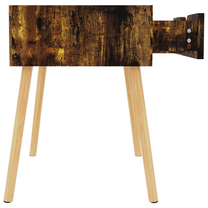 Table de chevet chêne fumé 40x40x56 cm Bois d'ingénierie