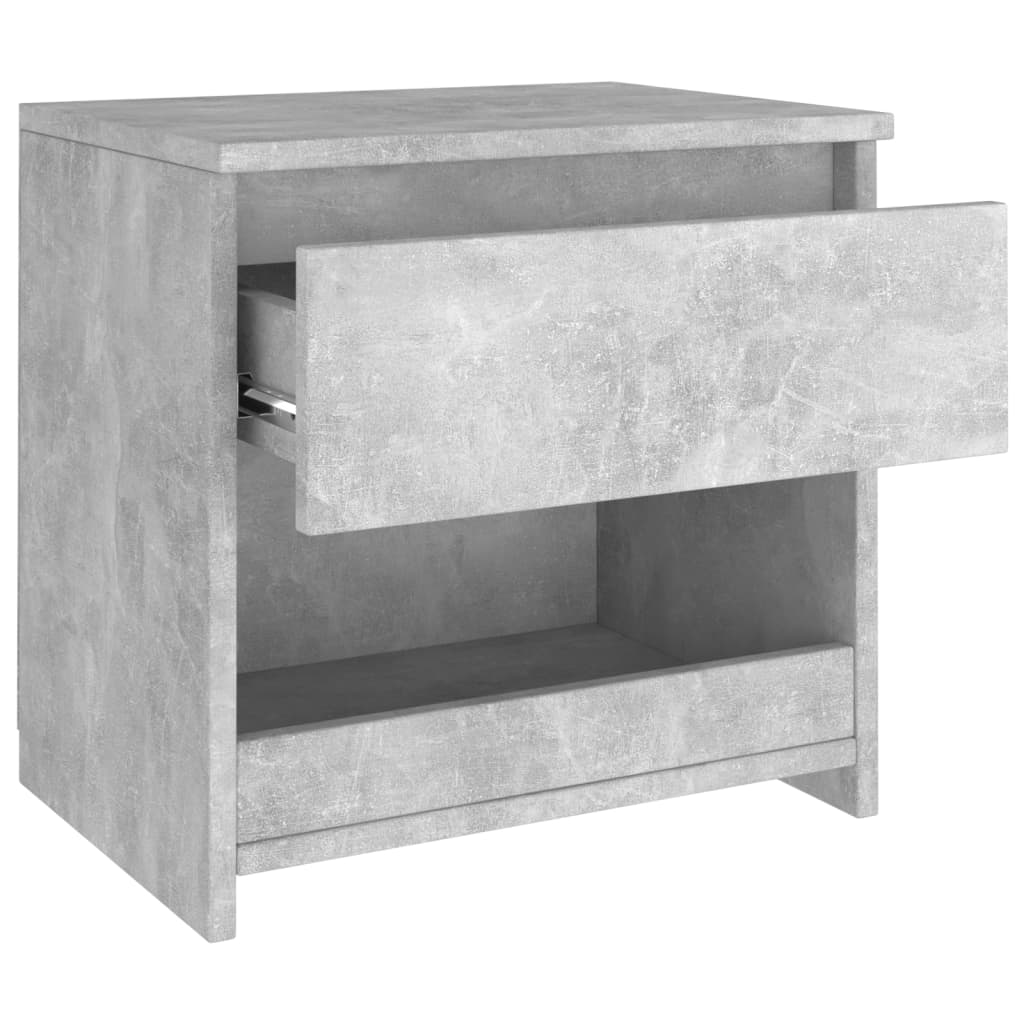 Table de chevet Gris béton 40x30x39 cm Aggloméré