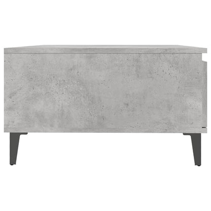 Table basse gris béton 90x60x35 cm bois d'ingénierie