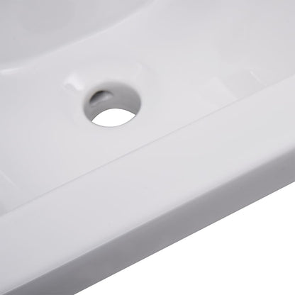 Ensemble de meubles de salle de bain Blanc brillant Aggloméré