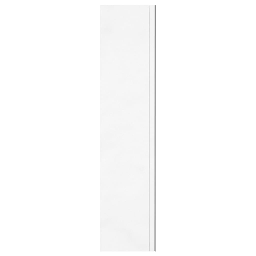 Armoire à miroir de salle de bain 60x15x75cm MDF Blanc brillant