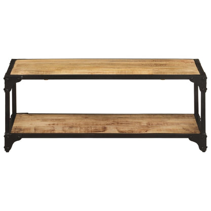 Table basse 90x45x35 cm Bois de manguier massif brut