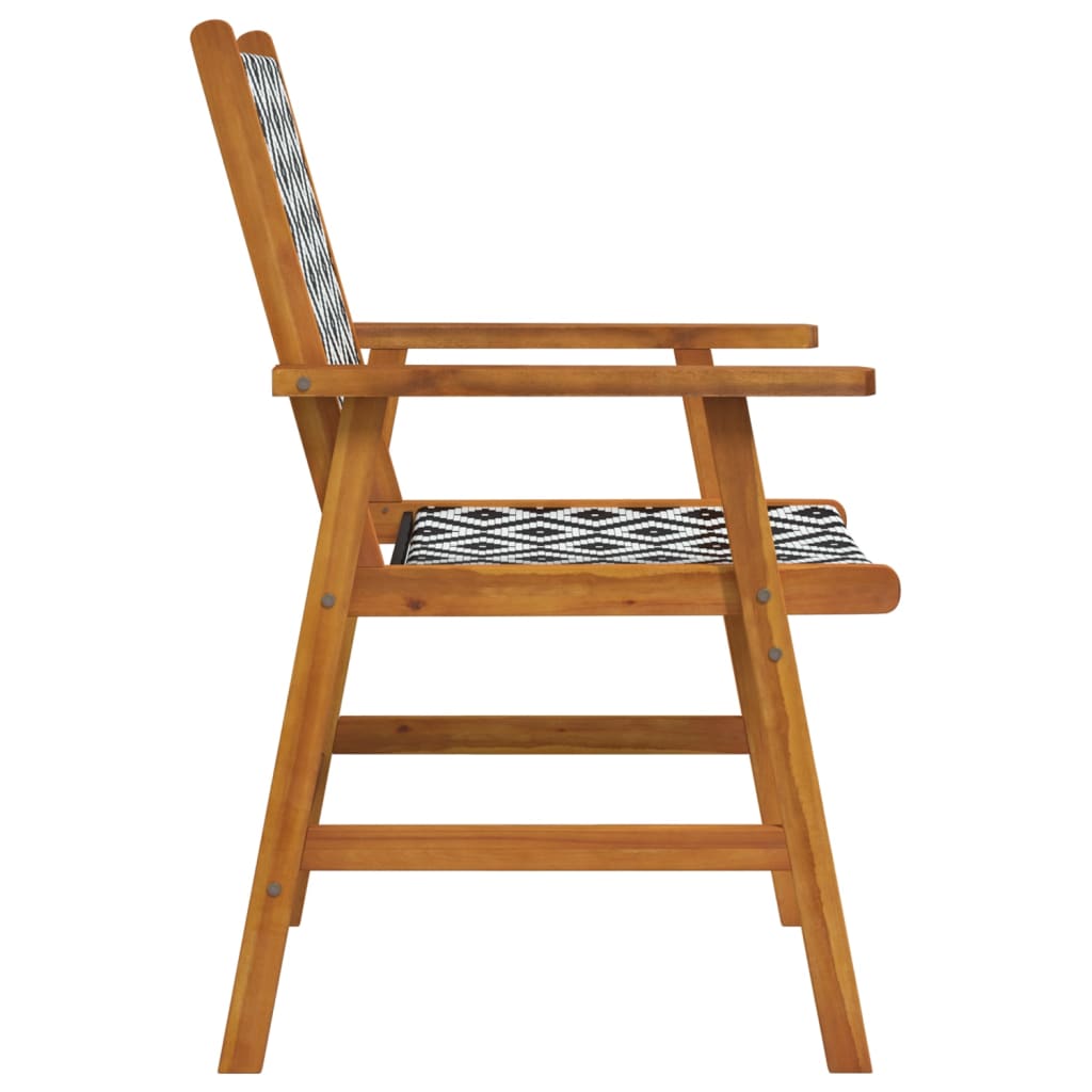 Chaises de jardin lot de 2 Bois d'acacia solide