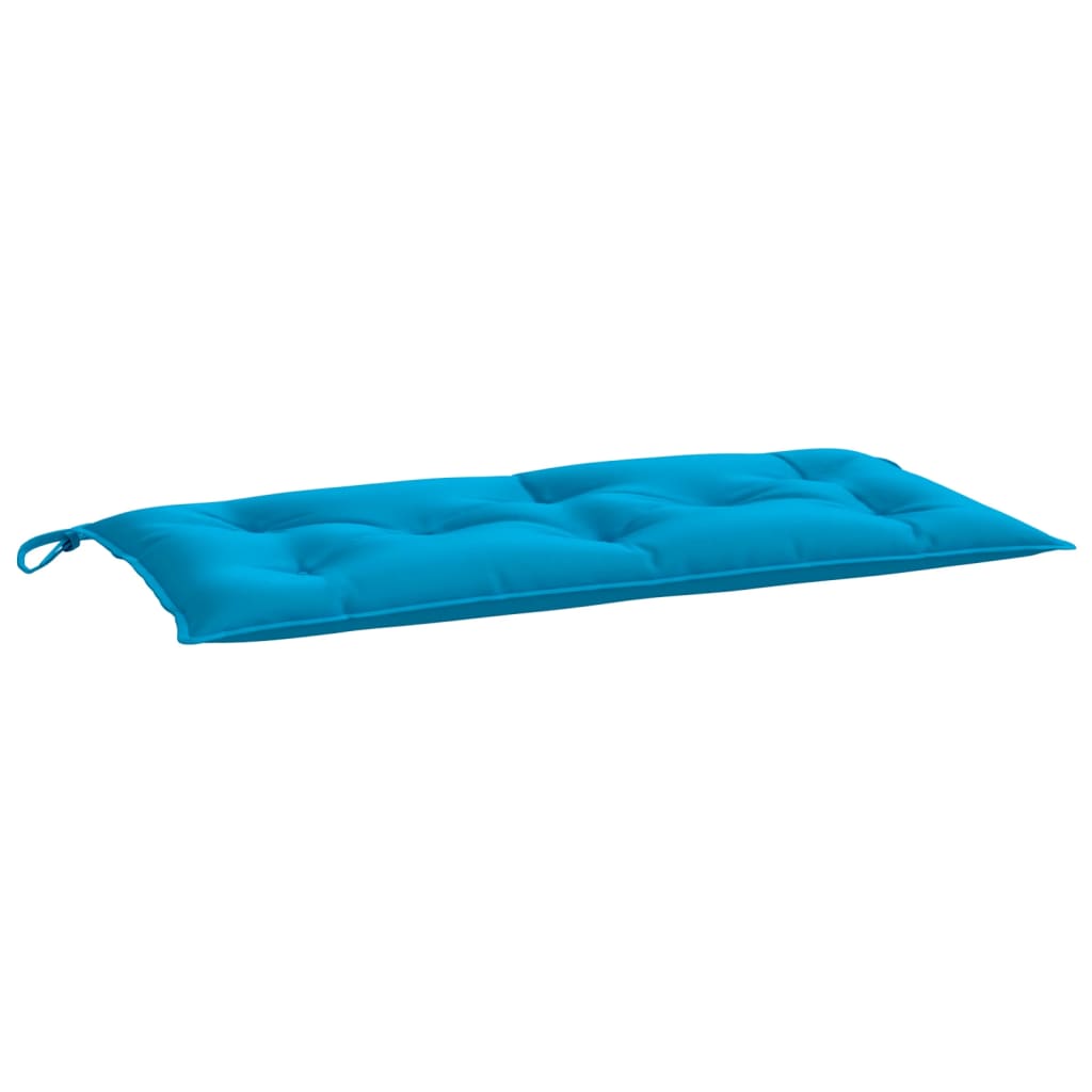 Coussin de banc de jardin bleu clair 110x50x7 cm tissu oxford