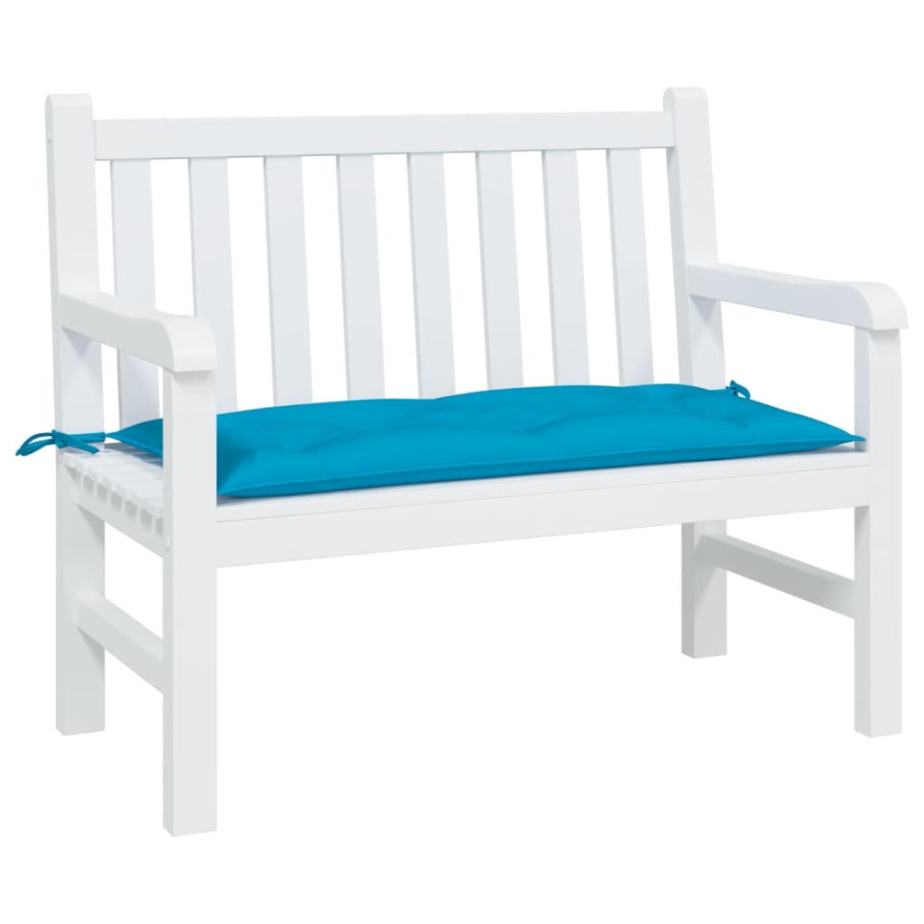 Coussin de banc de jardin bleu clair 110x50x7 cm tissu oxford