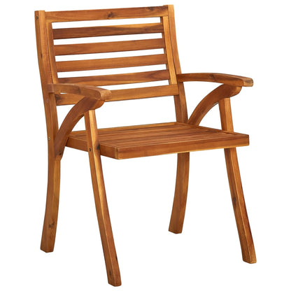 Chaises de jardin lot de 4 Bois d'acacia solide