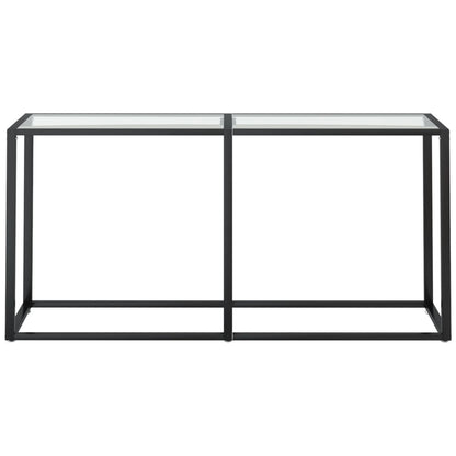 Table console Transparent 160x35x75,5 cm Verre trempé