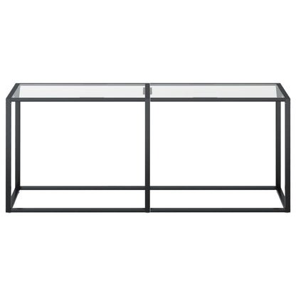 Table console Transparent 180x35x75,5 cm Verre trempé