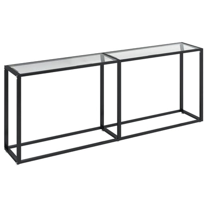 Table console Transparent 200x35x75,5 cm Verre trempé