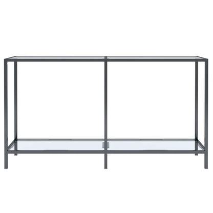 Table console Transparent 140x35x75,5 cm Verre trempé