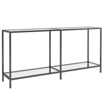 Table console Transparent 160x35x75,5 cm Verre trempé