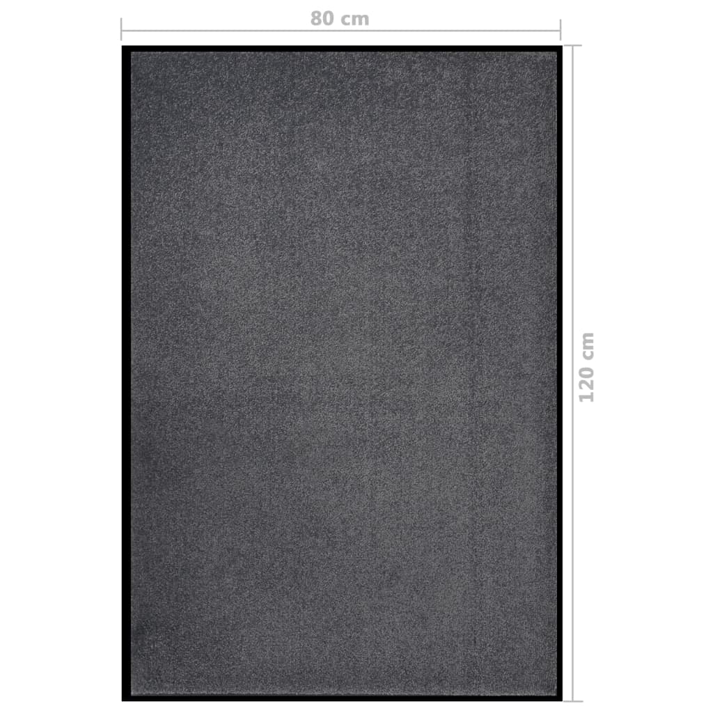 Paillasson Anthracite 80x120 cm