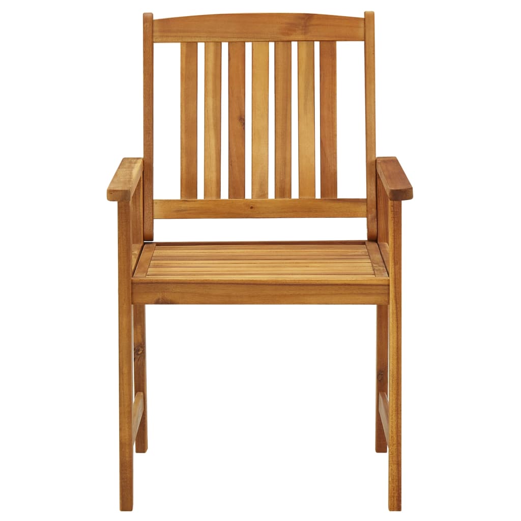 Chaises de jardin lot de 6 Bois d'acacia massif