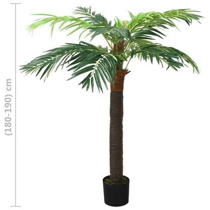 Palmier Phoenix artificiel avec pot 190 cm Vert