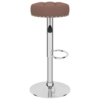 Tabourets de bar lot de 2 marron tissu