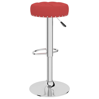 Tabourets de bar lot de 2 rouge bordeaux tissu